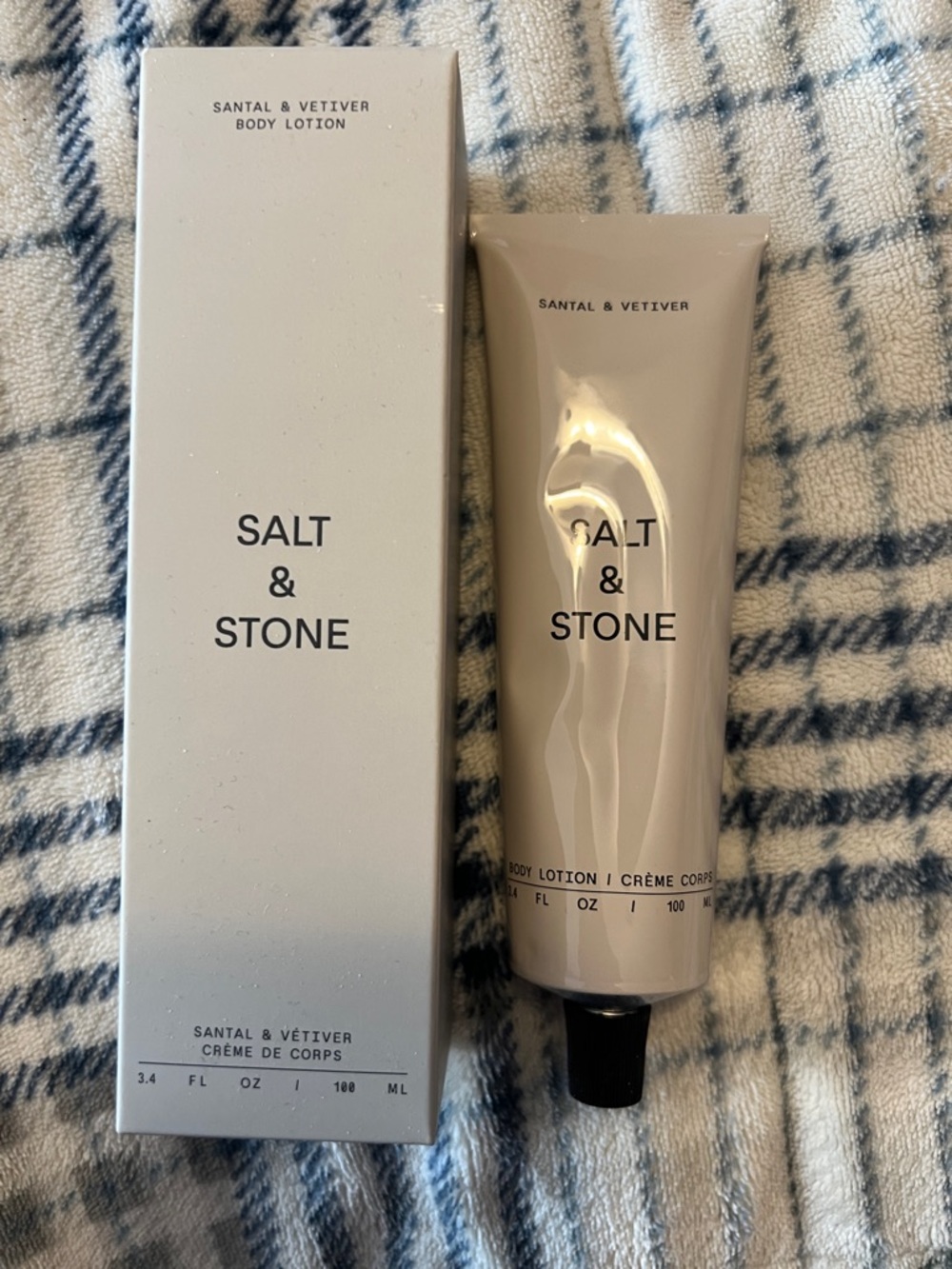 New! Sealed! Salt & Stone Santal & Vetiver Body Lotion - Beige Tube